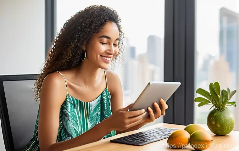 인덱스 투자 전략의 장단점 분석 - **Financial Simplicity and Growth:** A diverse young Brazilian woman, in her late 20s, dressed in a ...