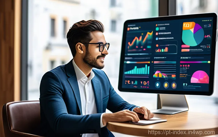 인덱스 투자와 부동산 투자 비교 - A vibrant and modern image depicting a young adult, possibly in their late 20s or early 30s, looking...